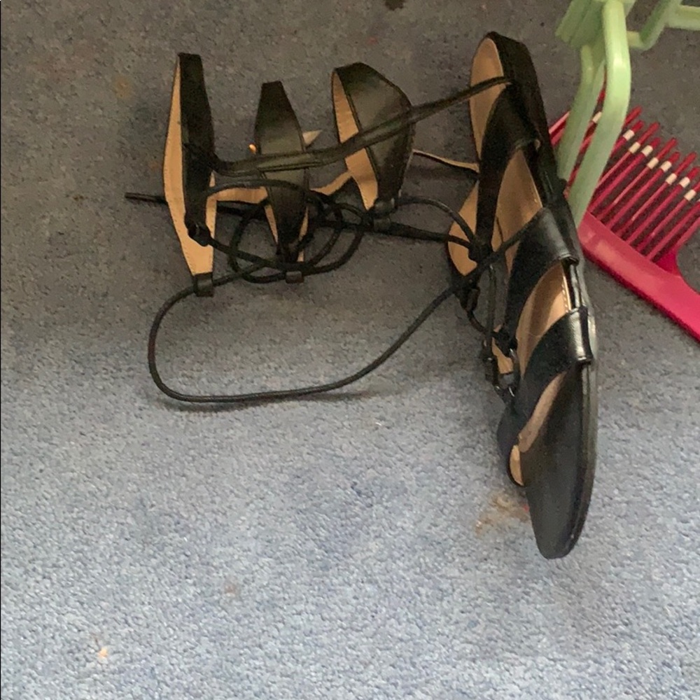 Cute high laced summer shoes